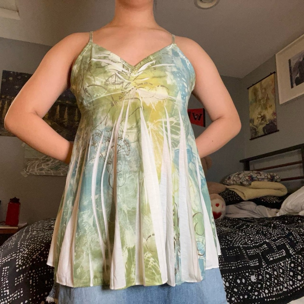 Y2K mudd green tank top